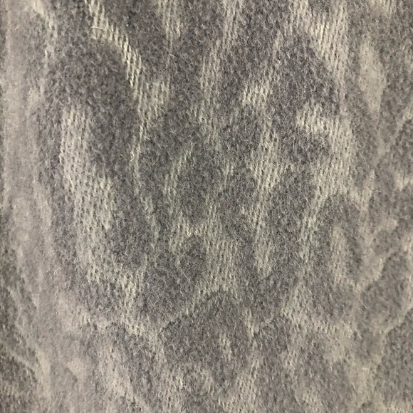 Rebecca Taylor Grey Animal Print Retro Mid Century Mod Cape Capelet Jacket - Picture 6 of 11